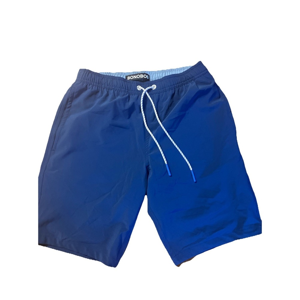 BONOBOS Swim Short Trunks Blue navy Men XS‎ Lined Bathing Suit 9 Inch Inseam